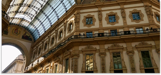 Milan, Italy, featuring contemporary architecture, as pictured in Mondrian’s Global Equity Investment Outlook.
